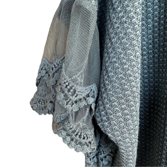 Grey Waffle-Knit Cardigan - Picture 3 of 6